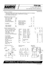 Datasheet FW106 manufacturer Sanyo