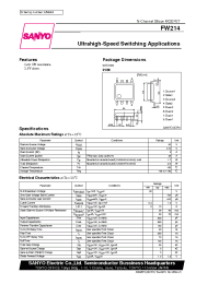 Datasheet FW214 manufacturer Sanyo