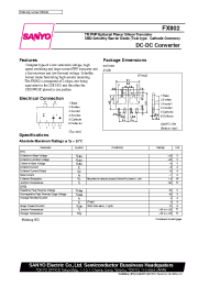 Datasheet FX802 manufacturer Sanyo