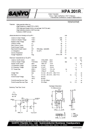 Datasheet HPA201R manufacturer Sanyo