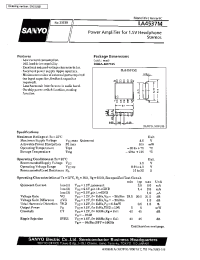 Datasheet LA4537 manufacturer Sanyo