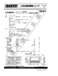 Datasheet LA4645 manufacturer Sanyo
