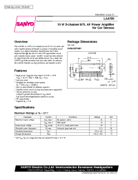 Datasheet LA4705 manufacturer Sanyo
