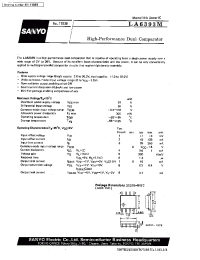 Datasheet LA6393M manufacturer Sanyo