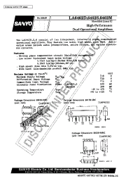 Datasheet LA6462D manufacturer Sanyo