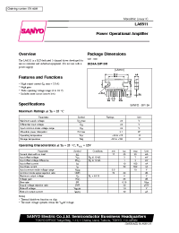 Datasheet LA6511 manufacturer Sanyo