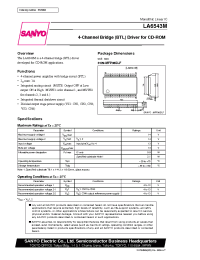 Datasheet LA6543M manufacturer Sanyo