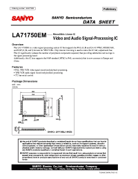 Datasheet LA71750EM manufacturer Sanyo