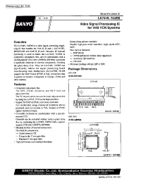 Datasheet LA7449 manufacturer Sanyo