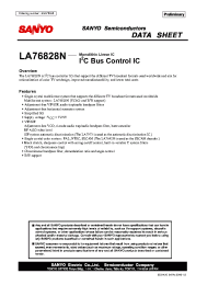 Datasheet LA76828N manufacturer Sanyo