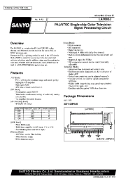 Datasheet LA7685J manufacturer Sanyo