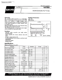 Datasheet LA7953 manufacturer Sanyo