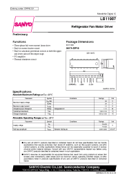 Datasheet LB11987 manufacturer Sanyo