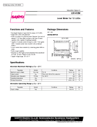 Datasheet LB1412M manufacturer Sanyo