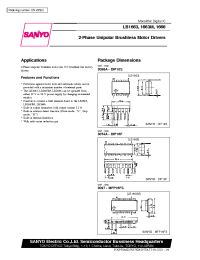 Datasheet LB1663M manufacturer Sanyo