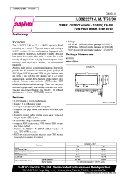 Datasheet LC322271M manufacturer Sanyo