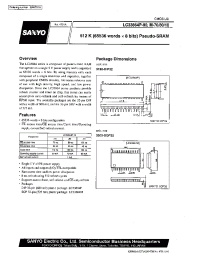 Datasheet LC33864P-80 manufacturer Sanyo