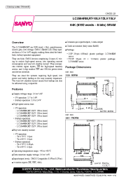 Datasheet LC3564RT-12LV manufacturer Sanyo