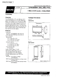 Datasheet LC361000ARLL-70 manufacturer Sanyo