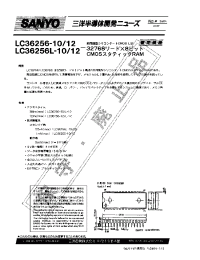 Datasheet LC36256-100 manufacturer Sanyo