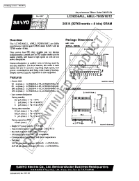 Datasheet LC36256ALL-70 manufacturer Sanyo