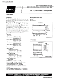 Datasheet LC36256AMLL-12W manufacturer Sanyo