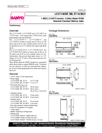 Datasheet LC371100ST-20LV manufacturer Sanyo