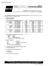 Datasheet LC7020AK manufacturer Sanyo