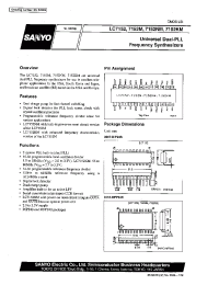 Datasheet LC7152NM manufacturer Sanyo