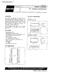 Datasheet LC7219 manufacturer Sanyo