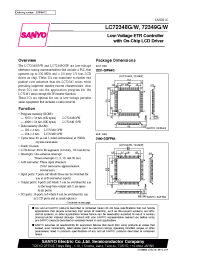 Datasheet LC72348W manufacturer Sanyo