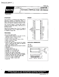 Datasheet LC73711N manufacturer Sanyo