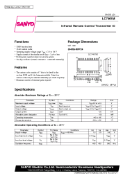 Datasheet LC7461 manufacturer Sanyo