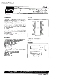 Datasheet LC7471 manufacturer Sanyo