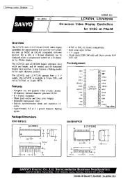 Datasheet LC74721 manufacturer Sanyo