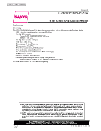 Datasheet LC863320 manufacturer Sanyo