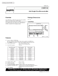 Datasheet LC864132 manufacturer Sanyo