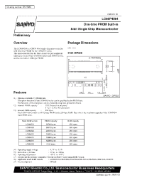 Datasheet LC864520 manufacturer Sanyo