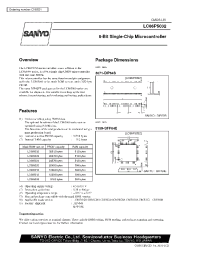Datasheet LC865020 manufacturer Sanyo