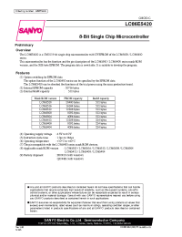 Datasheet LC865516 manufacturer Sanyo