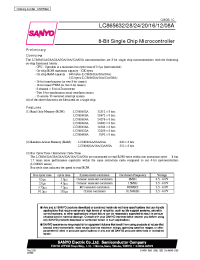 Datasheet LC865620A manufacturer Sanyo