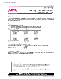 Datasheet LC866016 manufacturer Sanyo