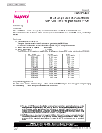 Datasheet LC866428 manufacturer Sanyo