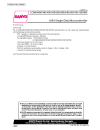 Datasheet LC866432B manufacturer Sanyo