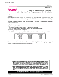 Datasheet LC867240 manufacturer Sanyo