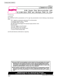 Datasheet LC868016 manufacturer Sanyo