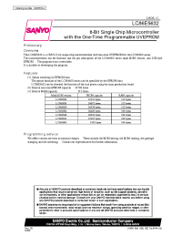 Datasheet LC86E5632 manufacturer Sanyo