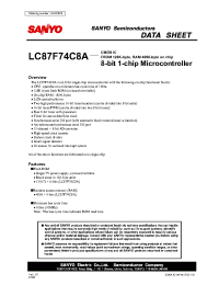 Datasheet LC87F74C8A manufacturer Sanyo