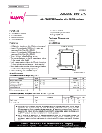 Datasheet LC895127K manufacturer Sanyo
