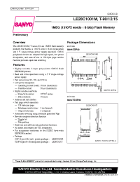 Datasheet LE28C1001T-90 manufacturer Sanyo